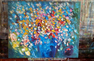 Buyer's Review on Heavy Texture Oil Painting Flower Painting Painted with Palette Knife
