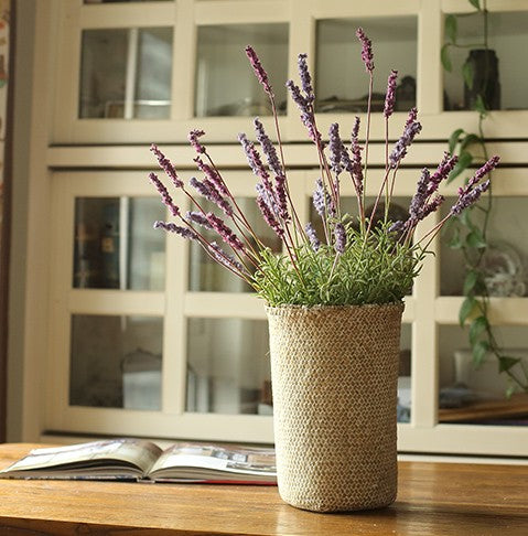 Lavender Flowers, Spring Artificial Floral for Dining Room, Bedroom Flower Arrangement Ideas, Simple Modern Floral Arrangement Ideas for Home Decoration-Silvia Home Craft