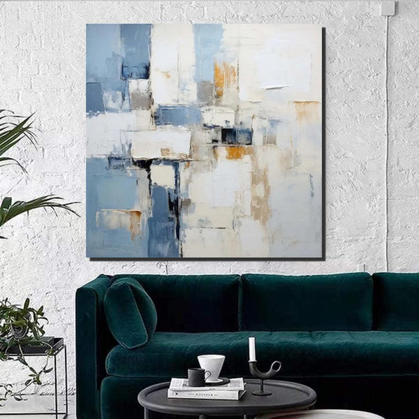 Modern Contemporary Artwork, Buy Paintings Online, Heavy Texture Canvas Art, Abstract Acrylic Paintings for Living Room, Oversized Large Wall Art-Silvia Home Craft