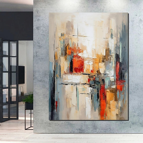 Large Wall Art for Living Room, Contemporary Canvas Art, Modern Paintings for Bedroom, Hand Painted Wall Art, Original Abstract Paintings-Silvia Home Craft