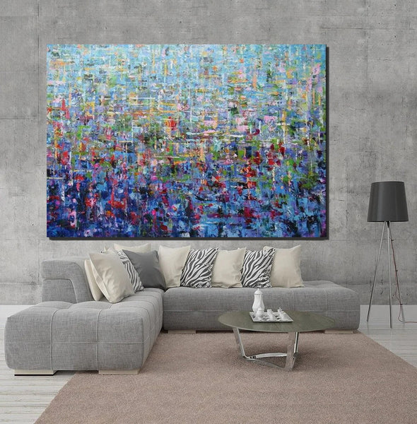 Canvas Painting for Living Room, Large Paintings for Sale, Simple Modern Art, Extra Large Wall Art Painting, Modern Contemporary Abstract Artwork-Silvia Home Craft