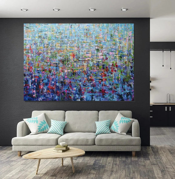 Canvas Painting for Living Room, Large Paintings for Sale, Simple Modern Art, Extra Large Wall Art Painting, Modern Contemporary Abstract Artwork-Silvia Home Craft