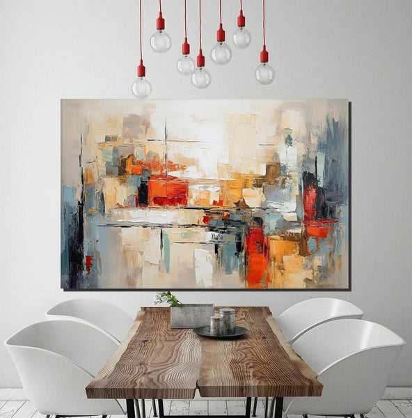 Original Acrylic Paintings, Modern Canvas Art, Modern Paintings for Bedroom, Oversized Wall Art for Living Room, Hand Painted Canvas Artwork-Silvia Home Craft