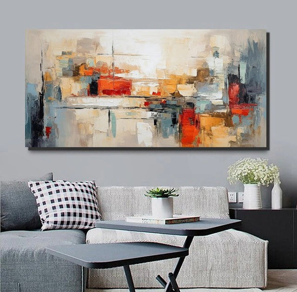 Original Abstract Art, Hand Painted Canvas Art, Modern Paintings for Living Room, Canvas Paintings for Bedroom, Heavy Texture Paintings-Silvia Home Craft
