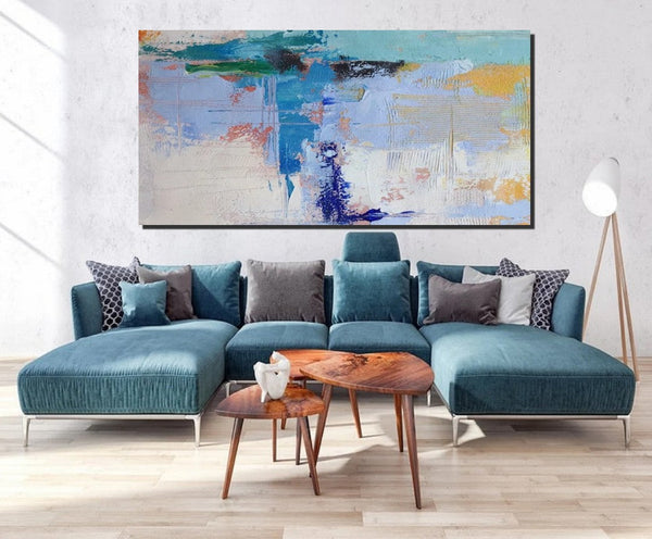 Oversized Abstract Artwork, Modern Canvas Paintings for Bedroom, Extra Large Paintings for Living Room, Abstract Wall Art Paintings, Simple Modern Art-Silvia Home Craft