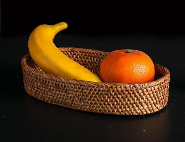 Indonesia Woven Storage Basket, Small Rattan Storage Basket, Kitchen Storage Basket, Storagey Basket for Pantry-Silvia Home Craft