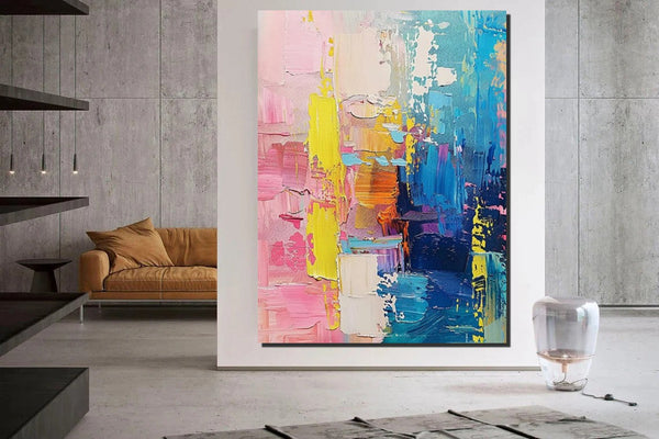 Contemporary Canvas Art, Modern Paintings for Bedroom, Large Wall Art for Living Room, Hand Painted Wall Paintings, Original Abstract Art-Silvia Home Craft