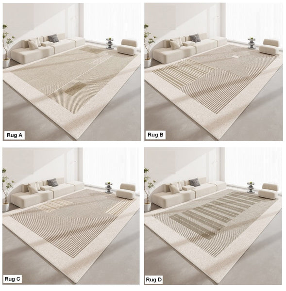 Unique Modern Rugs for Living Room, Contemporary Modern Rugs for Dining Room, Extra Large Modern Rugs for Bedroom-Silvia Home Craft