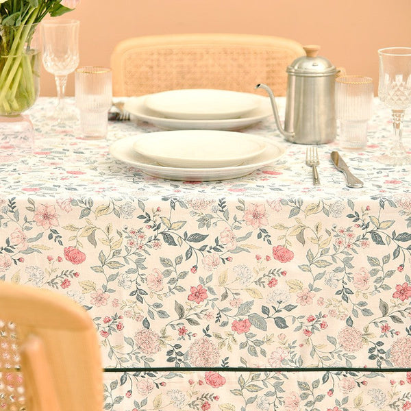 Country Farmhouse Tablecloth, Rustic Table Covers for Kitchen, Large Rectangle Tablecloth for Dining Room Table, Square Tablecloth for Round Table-Silvia Home Craft