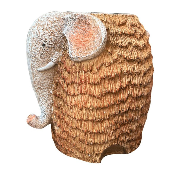 Large Elephant Flowerpot, Modern Animal Statue for Garden Ornaments, Animal Flower Pot, Resin Statue for Garden, Villa Outdoor Decor Gardening Ideas-Silvia Home Craft