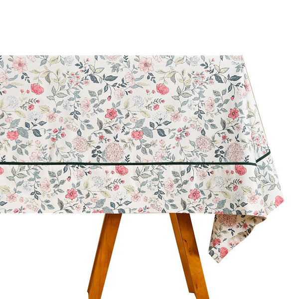 Country Farmhouse Tablecloth, Rustic Table Covers for Kitchen, Large Rectangle Tablecloth for Dining Room Table, Square Tablecloth for Round Table-Silvia Home Craft