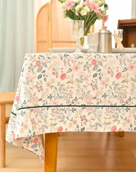 Country Farmhouse Tablecloth, Rustic Table Covers for Kitchen, Large Rectangle Tablecloth for Dining Room Table, Square Tablecloth for Round Table-Silvia Home Craft
