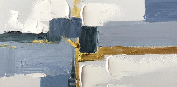 Abstract Acrylic Paintings on Canvas, Hand Painted Wall Art Paintings, Contemporary Canvas Artwork, Abstract Wall Art Paintings, Modern Art Paintings for Dining Room-Silvia Home Craft