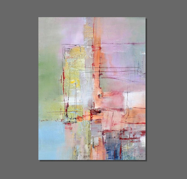 Abstract Acrylic Paintings for Living Room, Buy Paintings Online, Contemporary Canvas Wall Art, Modern Contemporary Artwork-Silvia Home Craft