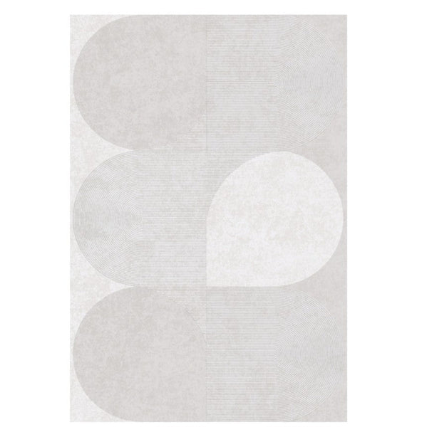 Contemporary Modern Rugs for Living Room, Geometric Grey Rugs for Dining Room, Abstract Modern Rugs for Interior Design-Silvia Home Craft