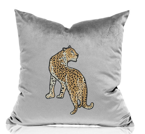 Cheetah Decorative Throw Pillows, Decorative Pillows for Living Room, Modern Sofa Pillows, Contemporary Throw Pillows-Silvia Home Craft