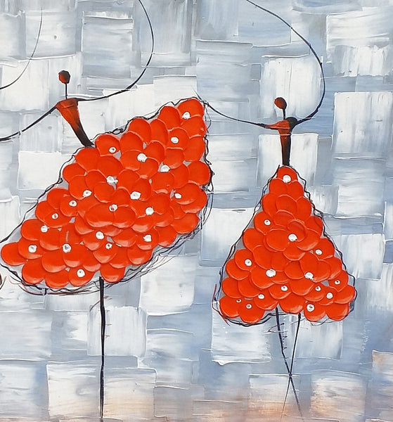 Contemporary Wall Art Ideas, Ballet Dancer Painting, Acrylic Canvas Painting, Buy Art Online, Abstract Painting for Dining Room-Silvia Home Craft