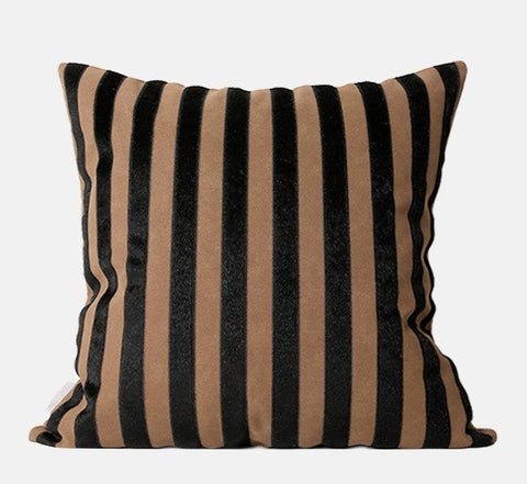 Large Modern Decorative Pillows for Sofa, Contemporary Cushions for Interior Design, Brown Modern Throw Pillows for Couch-Silvia Home Craft