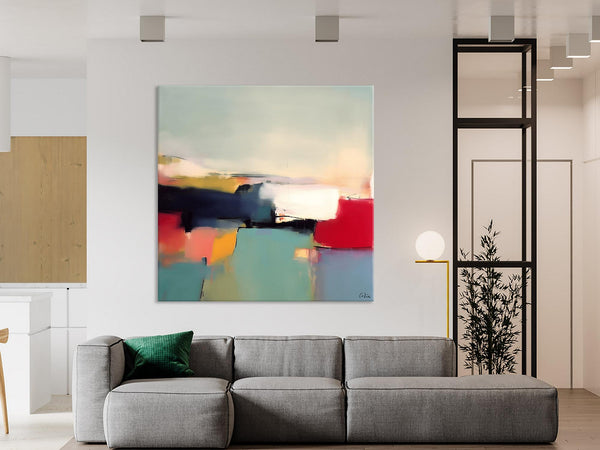 Simple Modern Wall Art, Extra Large Canvas Painting for Living Room, Oversized Contemporary Acrylic Paintings, Original Abstract Paintings-Silvia Home Craft