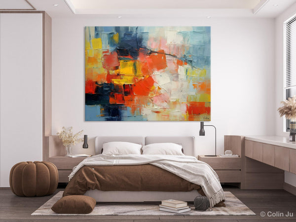 Simple Abstract Painting for Dining Room, Modern Paintings for Living Room, Original Contemporary Modern Art Paintings, Bedroom Wall Art Ideas-Silvia Home Craft
