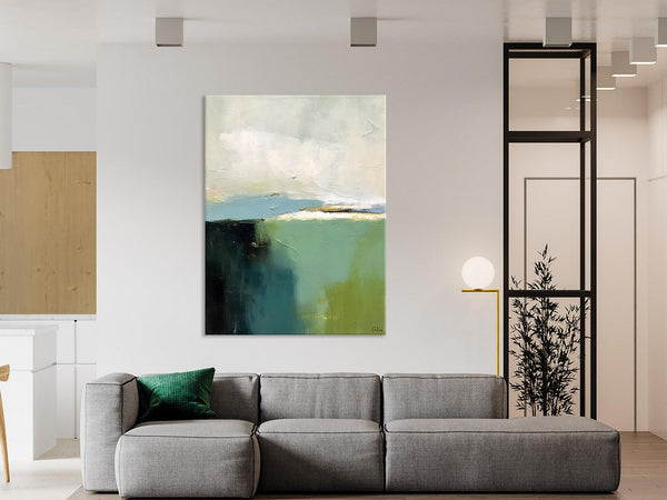 Simple Modern Wall Art, Oversized Contemporary Acrylic Paintings, Original Abstract Paintings, Extra Large Canvas Painting for Living Room-Silvia Home Craft