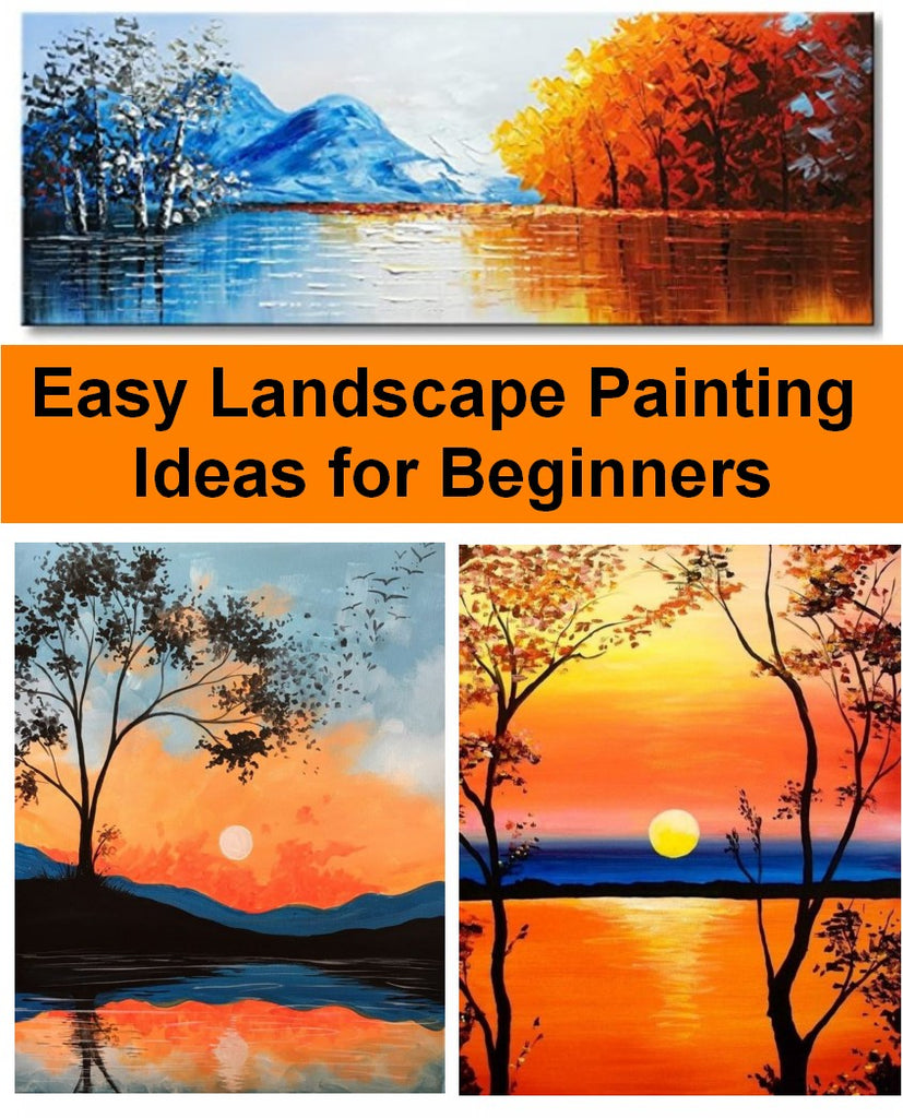 Beautiful Easy Acrylic Painting Ideas for Beginners, Easy Landscape Painting Ideas, Simple Abstract Painting Ideas, Easy Canvas Painting Tips for Beginners, Easy Painting Ideas for Kids