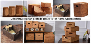 Storage Ideas, Storage Baskets for Shelves, Storage Baskets for Clothes, Bathroom Storage Basket, Woven Rectangular Storage Baskets, Wicker Storage Baskets for Kitchen