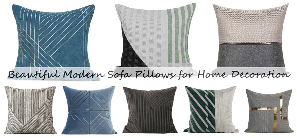 Modern Sofa Pillows, Decorative Throw Pillows for Couch, Large Simple Modern Throw Pillows for Couch, Throw Pillows for Living Room