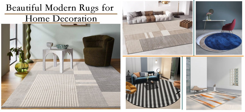 Large Modern Rugs in Living Room, Modern Bedroom Rugs, Contemporary Floor Carpets, Geometric Modern Area Rugs, Modern Carpet Texture
