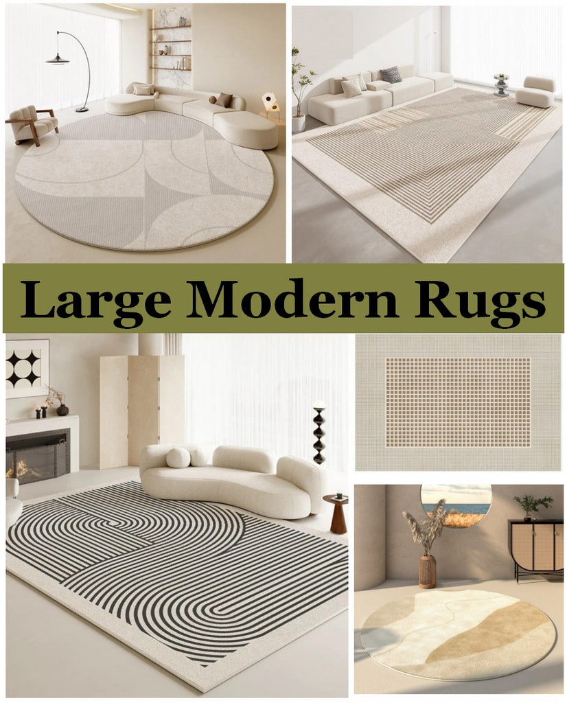Contemporary Modern Living Room Rugs, Mid Century Modern Rugs for Bedroom, Geometric Modern Rugs, Contemporary Abstract Area Rugs 8x10
