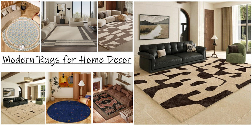 Small Living Room Rug Ideas, Modern Rugs for Apartment, Contemporary Abstract Rugs, Geometric Modern Rugs for Bedroom