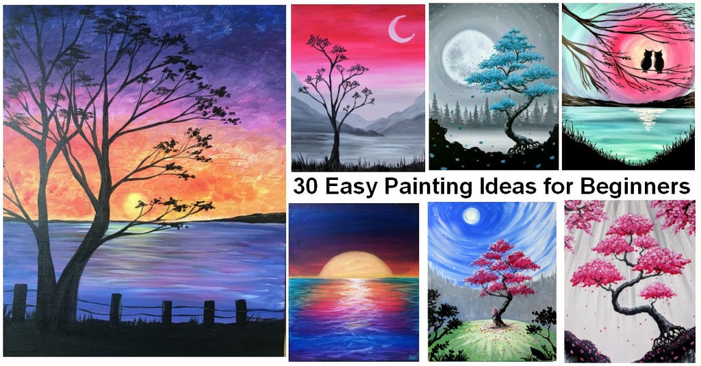 30 Easy Landscape Painting Ideas foar Beginners, Easy Modern Wall Art Paintings, Easy Acrylic Painting Ideas, Easy Abstract Painting on Canvas, Simple Canvas Painting Ideas for Kids