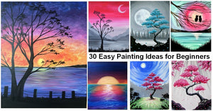 30 Easy Landscape Painting Ideas foar Beginners, Easy Modern Wall Art Paintings, Easy Acrylic Painting Ideas, Easy Abstract Painting on Canvas, Simple Canvas Painting Ideas for Kids