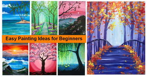 30 Easy Landscape Painting Ideas for Beginners, Easy Acrylic Painting Ideas for Beginners, Simple Canvas Painting Ideas for Kids, Easy Tree Paintings, Easy Abstract Paintings