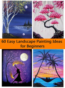 60 Easy Landscape Painting Ideas for Beginners, Easy DIY Canvas Paintings for Kids, Easy Modern Wall Art Ideas, Simple Oil Painting Techniques