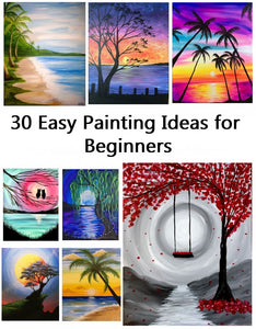 30 Easy Painting Ideas for Beginners, Simple Canvas Painting Ideas for –  artworkcanvas