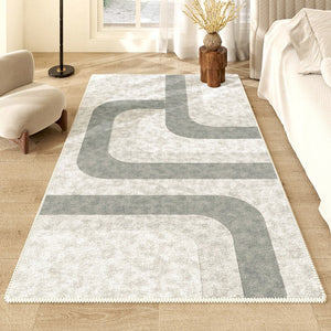 Modern Runner Rugs for Entryway, Kitchen Runner Rugs, Geometric Hallway Runner Rugs, Bathroom Runner Rugs, Contemporary Runner Rugs Next to Bed-Silvia Home Craft