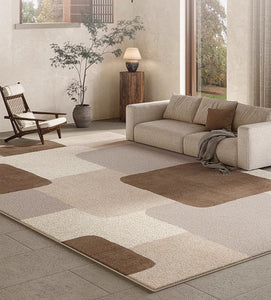 Abstract Geometric Modern Rugs for Living Room, Contemporary Area Rugs for Bedroom, Large Modern Carpets for Interior Design-Silvia Home Craft