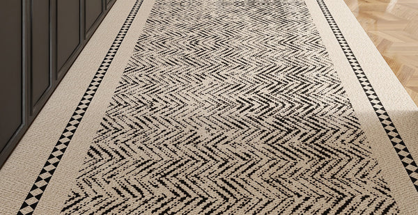 Entrance Hallway Runners, Washable Entryway Runner Rug Ideas, Extra Long Narrow Runner Rugs, Easy Care Contemporary Modern Long Hallway Runners-Silvia Home Craft