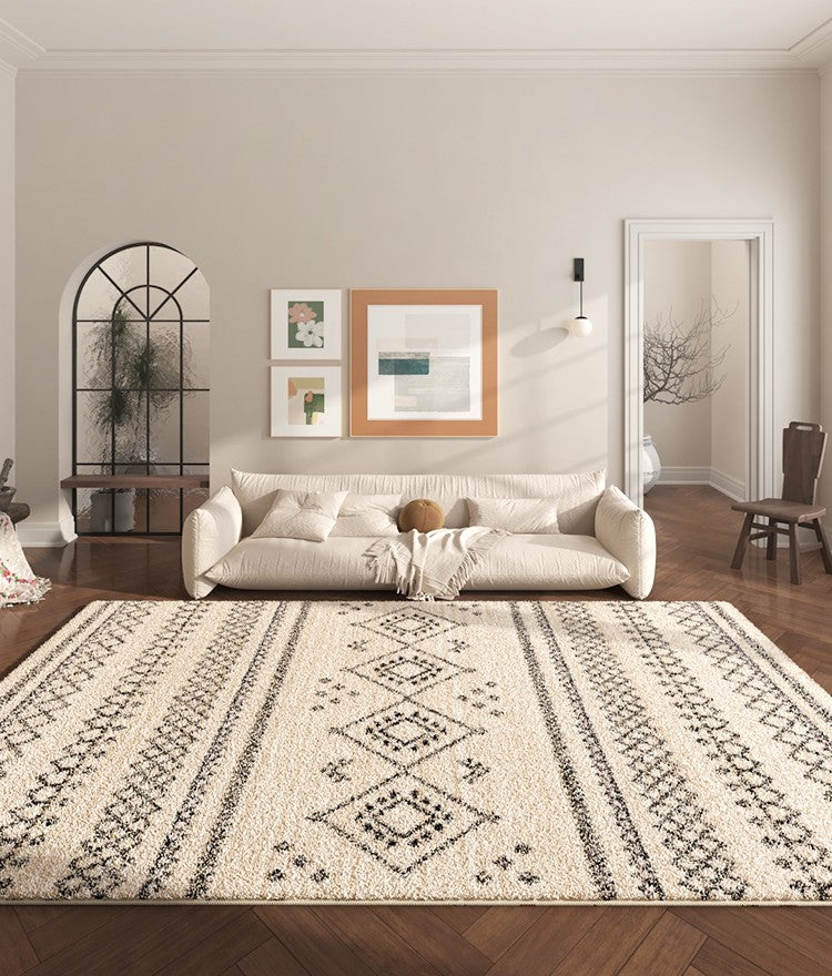 Abstract Contemporary Runner Rugs for Living Room, Modern Runner Rugs Next to Bed, Bathroom Runner Rugs, Kitchen Runner Rugs, Runner Rugs for Hallway-Silvia Home Craft
