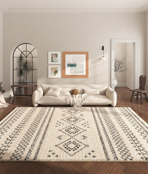 Abstract Contemporary Runner Rugs for Living Room, Modern Runner Rugs Next to Bed, Bathroom Runner Rugs, Kitchen Runner Rugs, Runner Rugs for Hallway-Silvia Home Craft