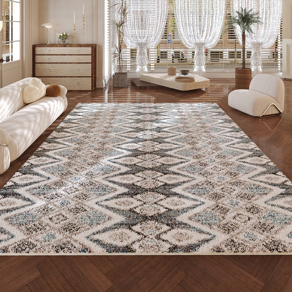Modern Runner Rugs Next to Bed, Kitchen Runner Rugs, Bathroom Runner Rugs, Contemporary Runner Rugs for Living Room, Runner Rugs for Hallway-Silvia Home Craft