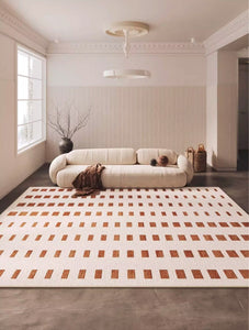 Modern Rug Ideas for Bedroom, Geometric Modern Rug Placement Ideas for Living Room, Contemporary Area Rugs for Dining Room-Silvia Home Craft