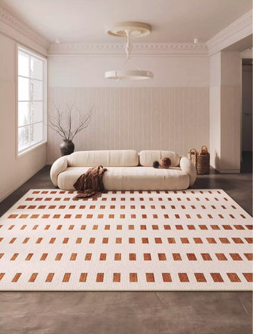 Modern Rug Ideas for Bedroom, Geometric Modern Rug Placement Ideas for Living Room, Contemporary Area Rugs for Dining Room-Silvia Home Craft