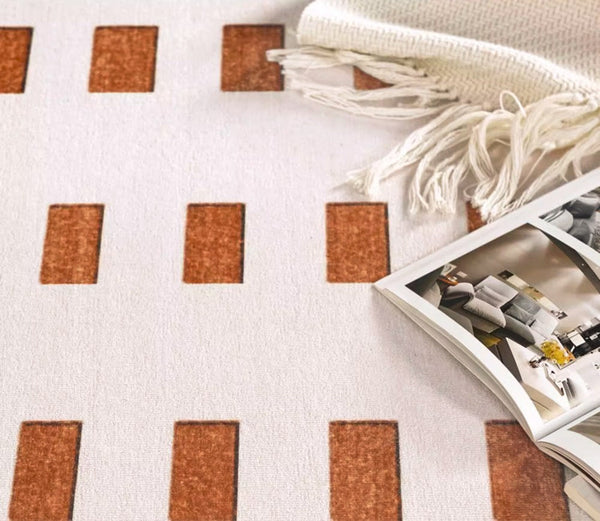 Modern Rug Ideas for Bedroom, Geometric Modern Rug Placement Ideas for Living Room, Contemporary Area Rugs for Dining Room-Silvia Home Craft