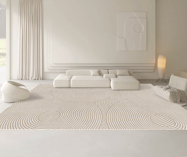 Large Geometric Modern Rugs, Bedroom Geometric Area Rugs, Living Room Area Rugs, Modern Rugs in Dining Room, Contemporary Modern Rugs for Office-Silvia Home Craft