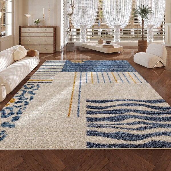 Abstract Contemporary Runner Rugs for Living Room, Modern Runner Rugs Next to Bed, Bathroom Runner Rugs, Kitchen Runner Rugs, Runner Rugs for Hallway-Silvia Home Craft