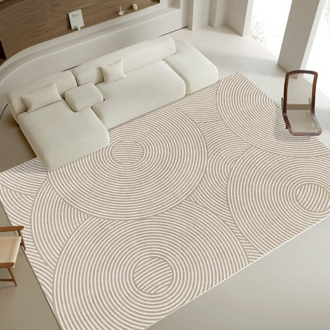 Large Geometric Modern Rugs, Bedroom Geometric Area Rugs, Living Room Area Rugs, Modern Rugs in Dining Room, Contemporary Modern Rugs for Office-Silvia Home Craft
