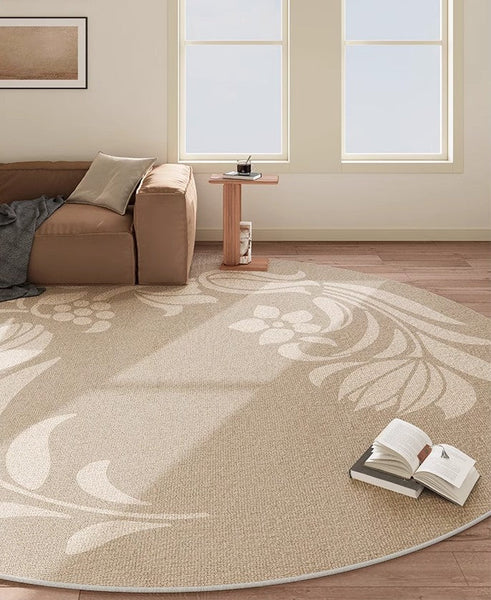 Large Modern Rugs in Living Room, Contemporary Modern Rugs in Bedroom, Dining Room Modern Rugs, Round Modern Rugs under Coffee Table-Silvia Home Craft