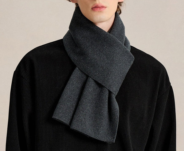 Casual Fashion Scarf for Men, Men's Cashmere Scarf Winter, Soft Wool Scarf for Men, Men's Winter Scarf, Business Formal Men Scarf Styles, Wool Scarf for Gentleman-Silvia Home Craft